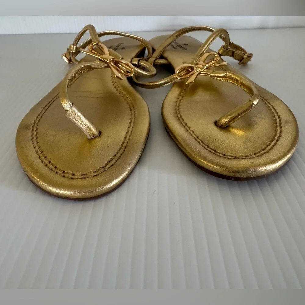Kate Spade New York Gold Women's Sandals flip flops  10M